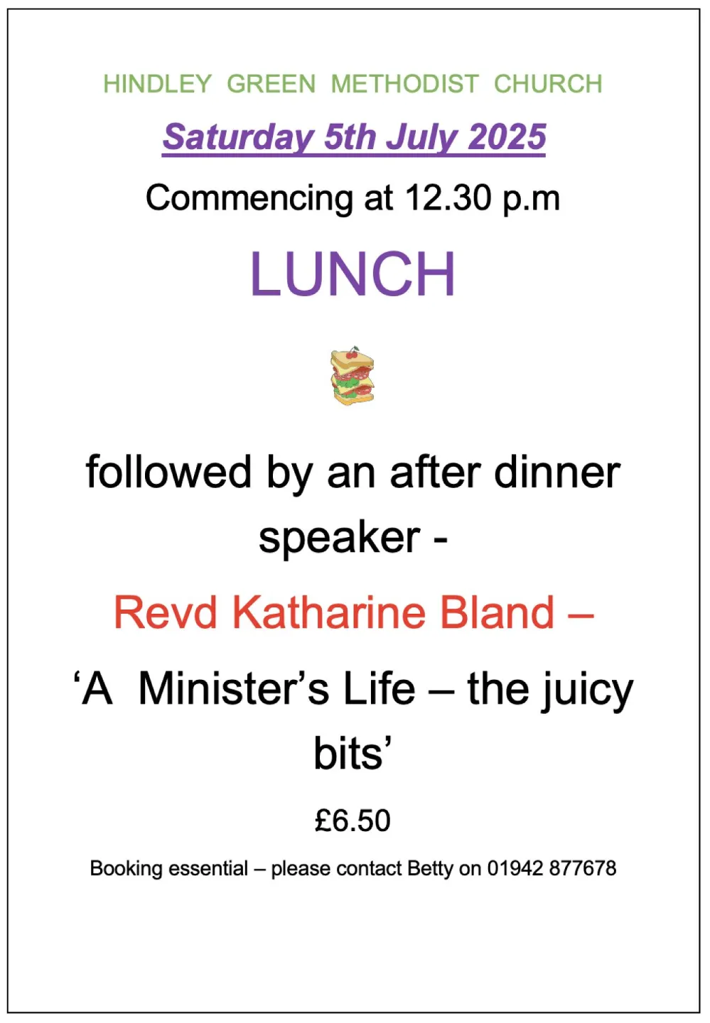 Lunch and Speaker (July 2025)