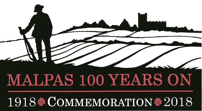 Malpas 100 years on logo 20