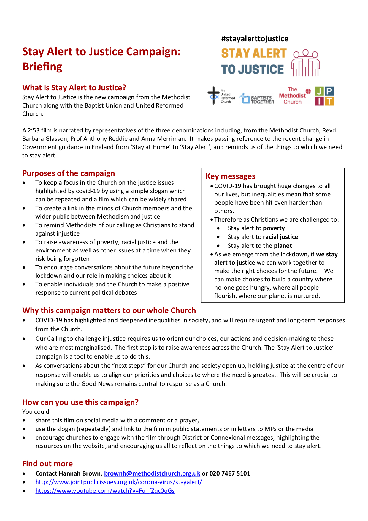 Stay Alert Briefing