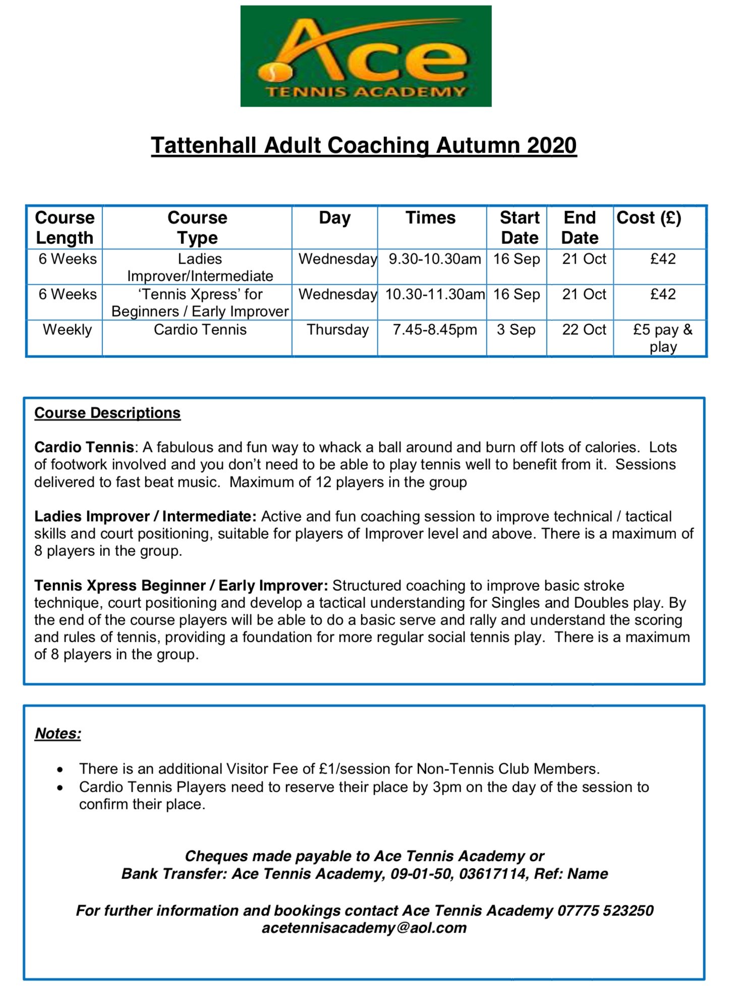 Adult Tennis