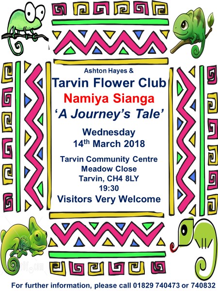 AH&T Flower Club poster Mar 2018