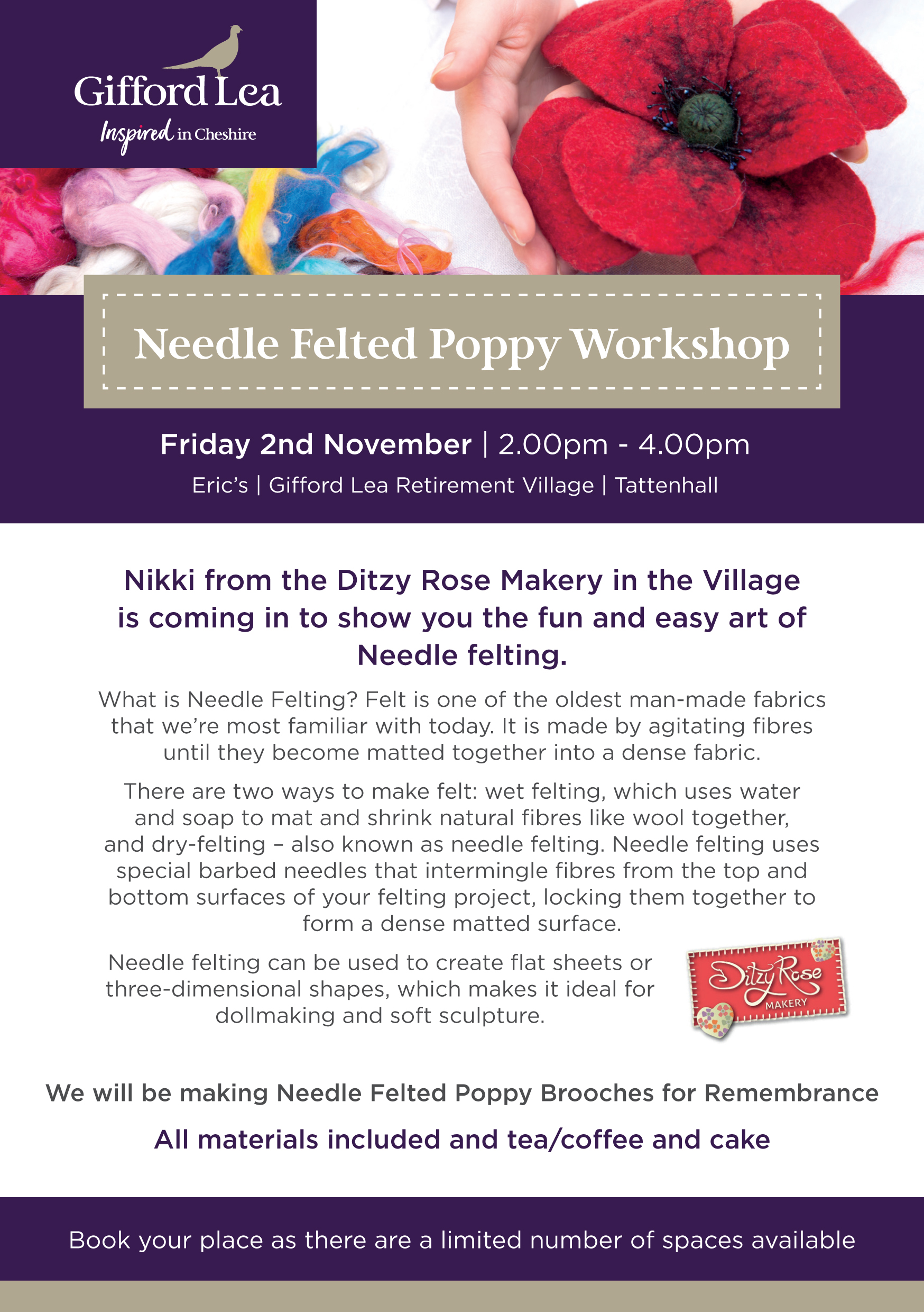 Gifford Lea Poppy Workshop Flyer1