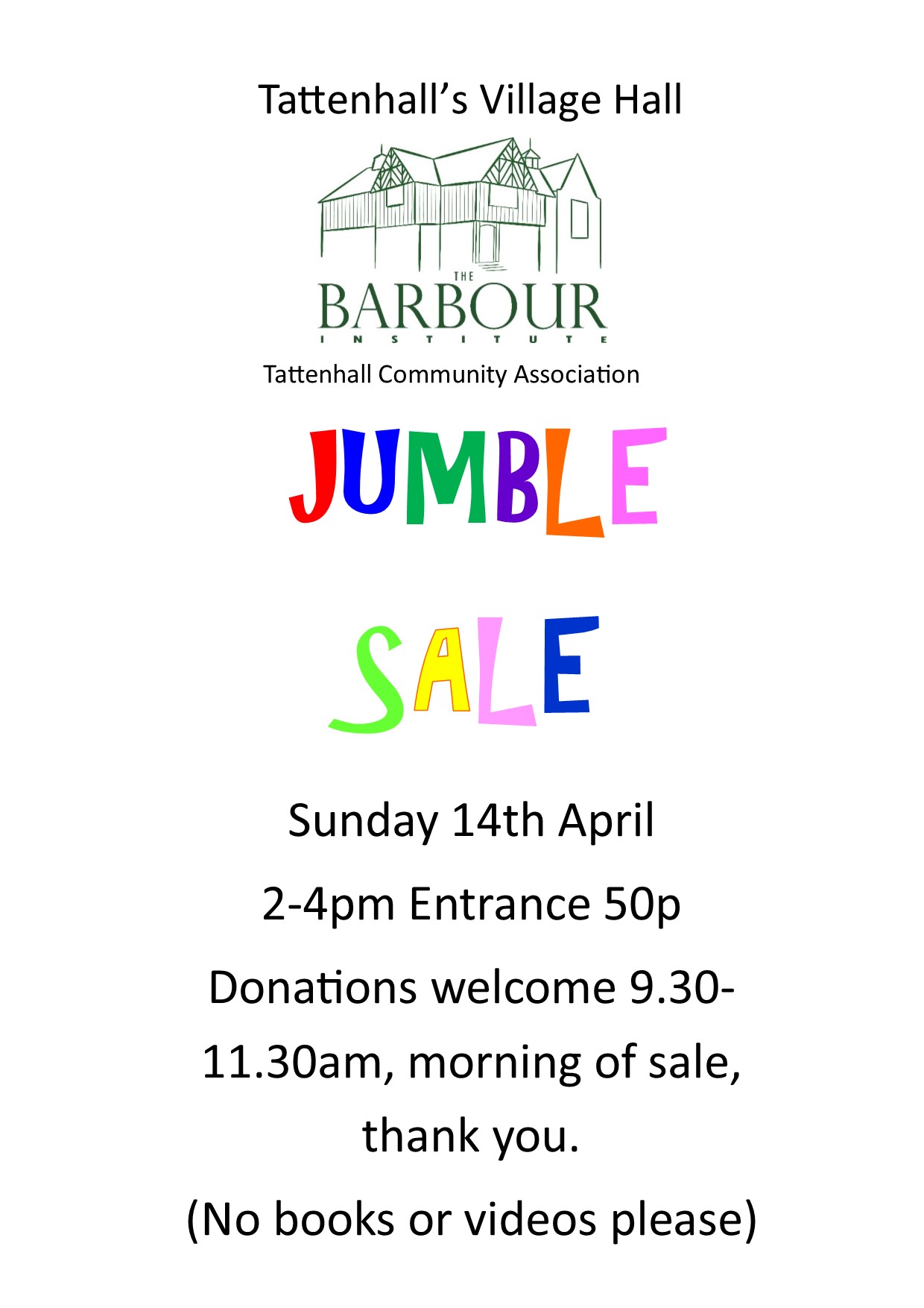 TCA jumble sale