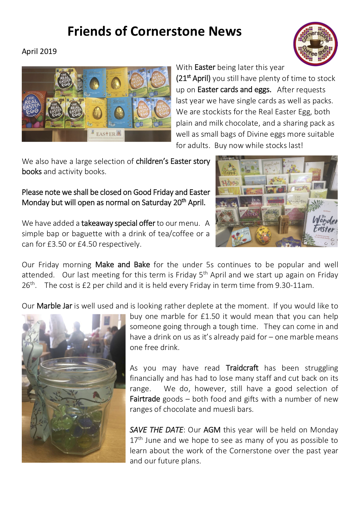 Friends Newsletter April 2019