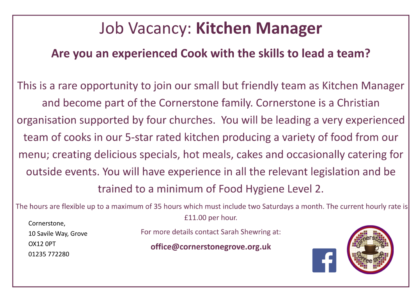 Kitchen Manager 2023 Ad A4