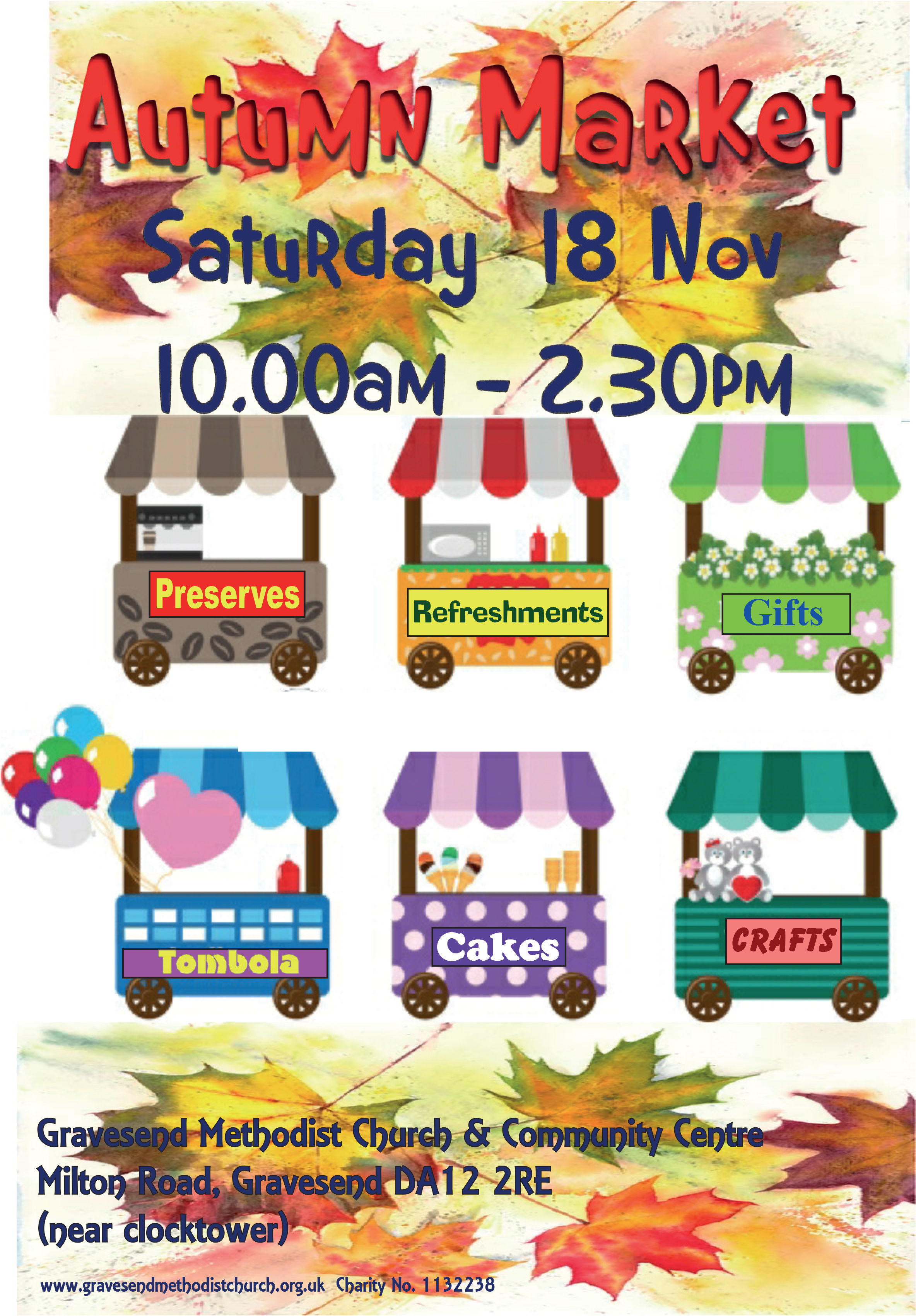 Autumn market 2023 A4 poster