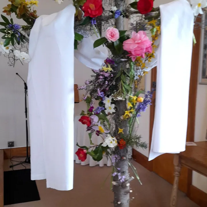 2026 Upton Easter Cross Made From Christmas Tree