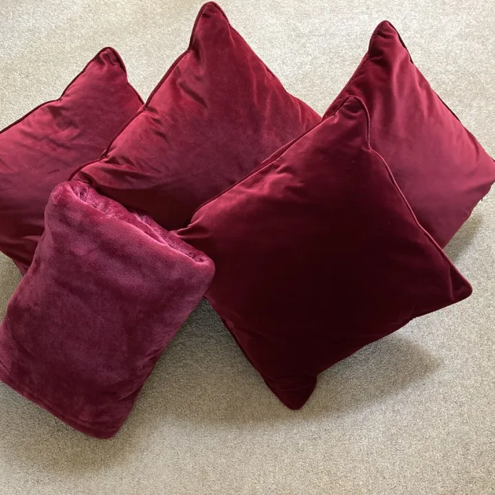 4 Cushions and Throw &ndash; Items for sale