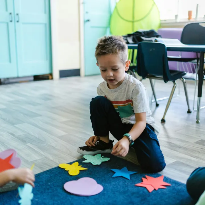 Children engage in interactive learning with