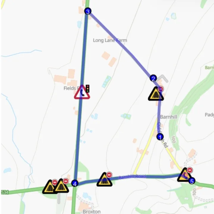 Old Coach Road Broxton closure 01