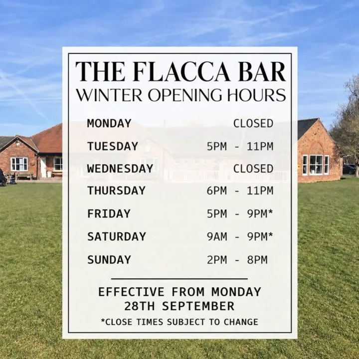 Flacca Opening Times