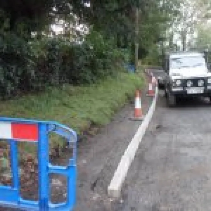 Traffic calming works