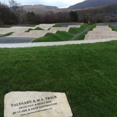 Talysarn BMX Track Wales landscaping