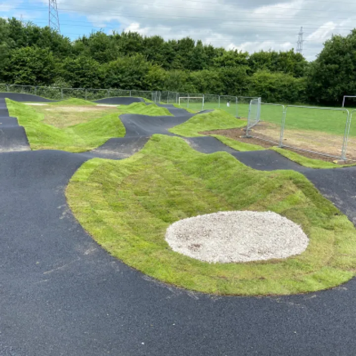 Findern pump track bend
