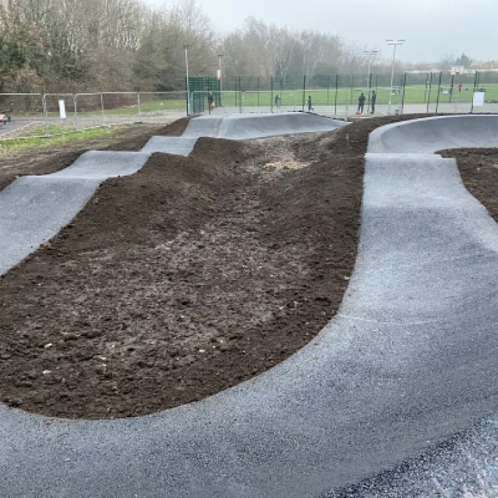 Farnborough pump track berm