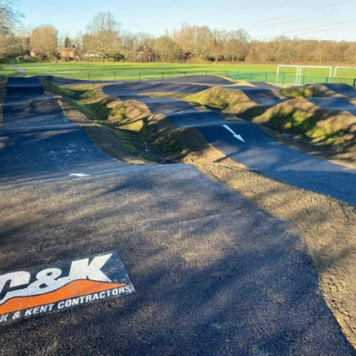 Swanmore pump track C&K logo