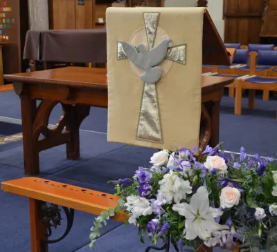 WeddingFlowers Communion Rail