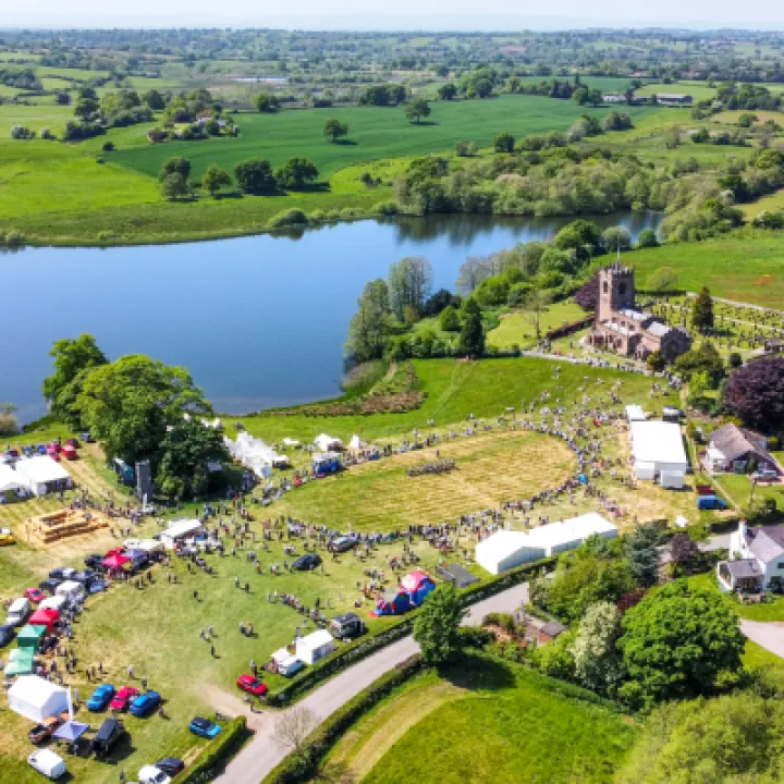 Publicity Photo Aerial View Of Marbury Merry Days 2