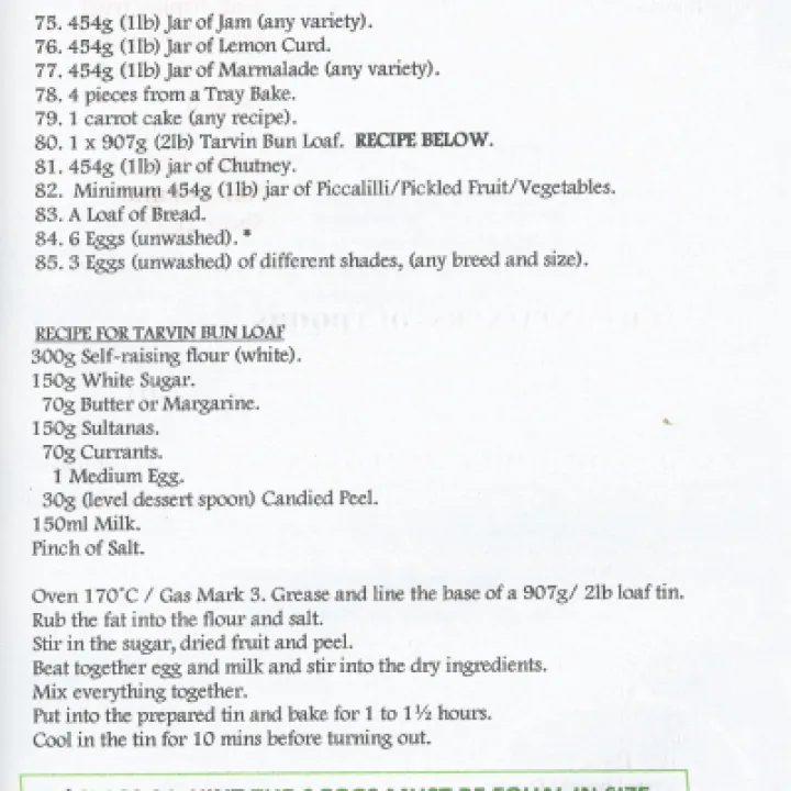 Horticultural  Show Schedule Page 4