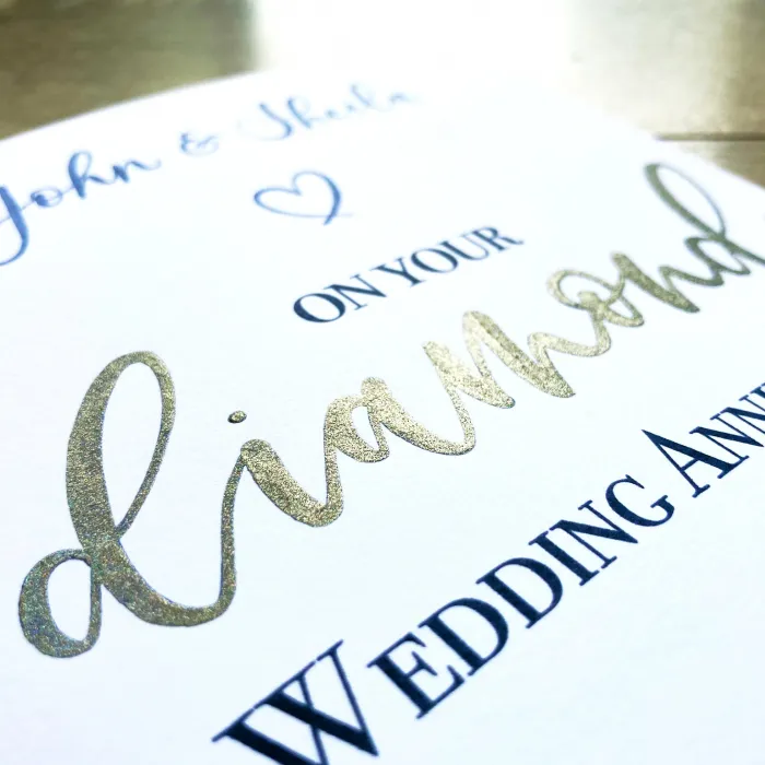 Diamond Anniverary Greeting Card