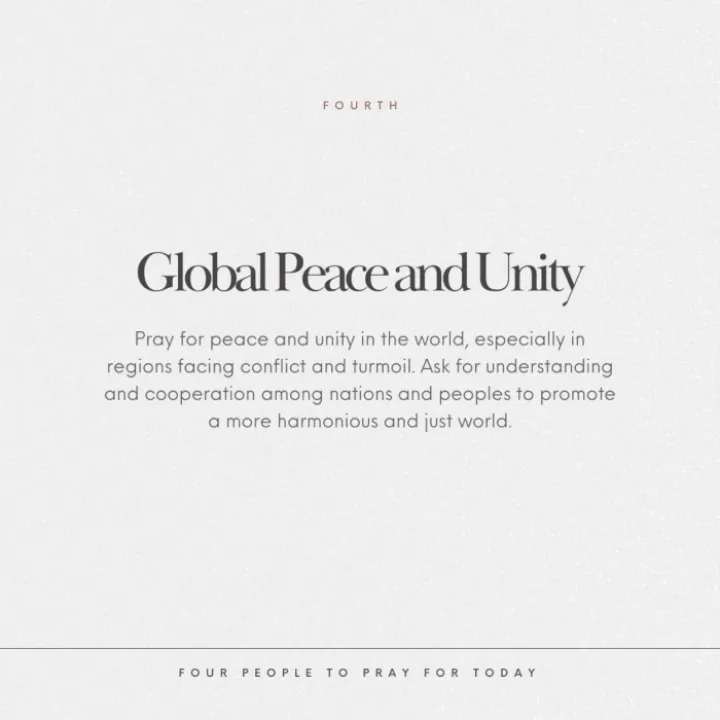 5- Four People To Pray For