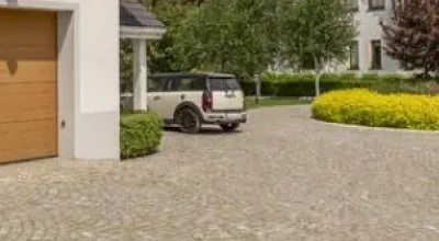 Driveway and garage