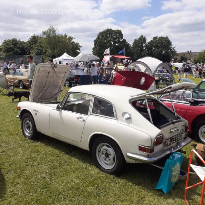 White coupe at Weald Show