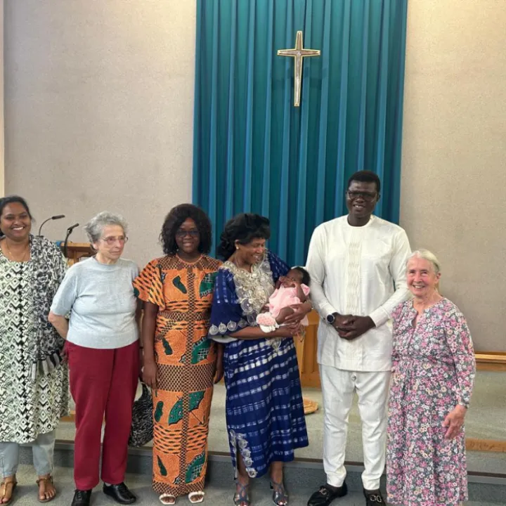 Church Group photo at Christening