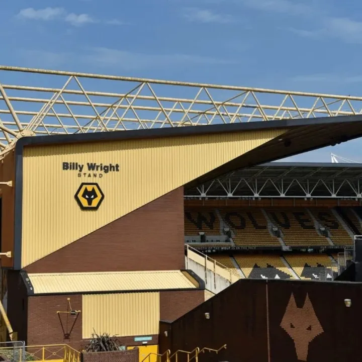 Football stadium stand exterior (Wolverhampton – Molineux Stadium)