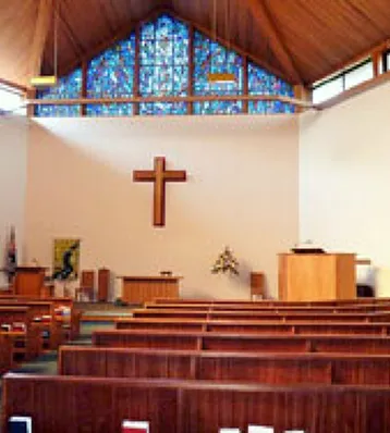 Inside the church