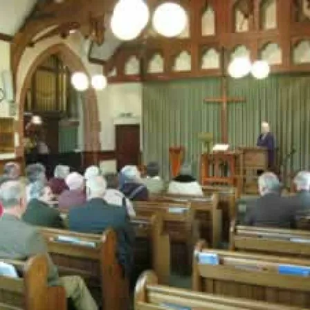 Service When Church Had Pews