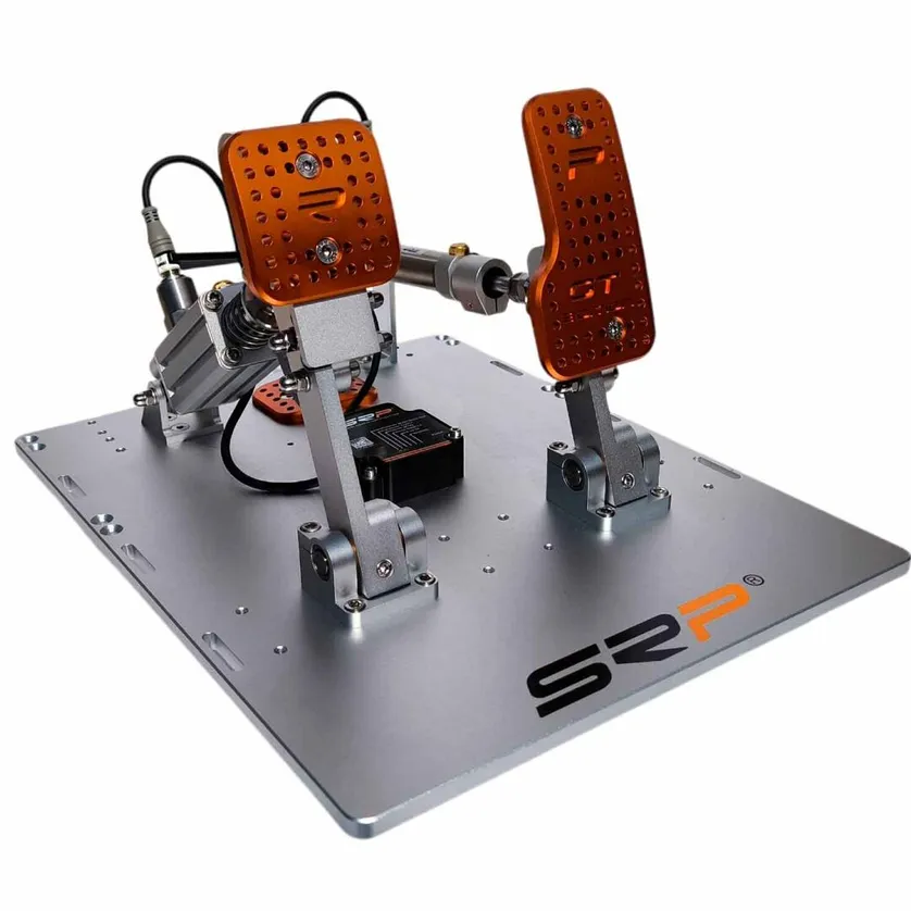 Sim racing rig pedal set
