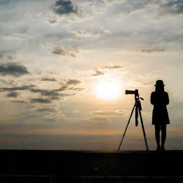 sunrise person twilight photography sundown