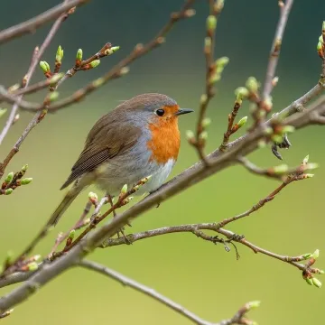 Robin, bird, wild bird, songbird, ornithology