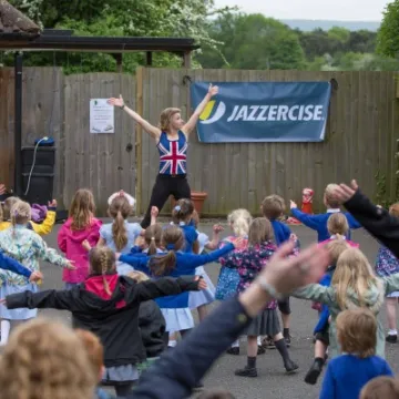 Jazzercise at HStM School 05
