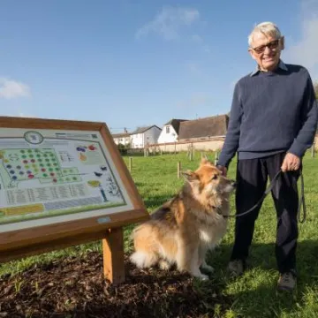 Doug Harrison with Sheba