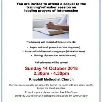 Prayer Training October 2018