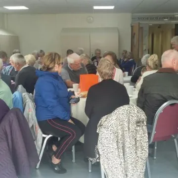 Big Coffee Morning Enjoying the Buffet Sept2019