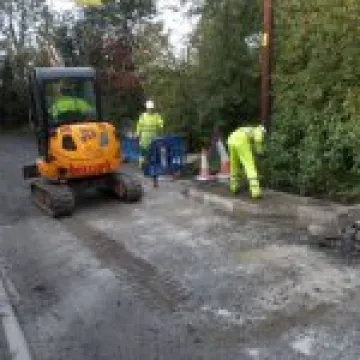 Traffic calming works