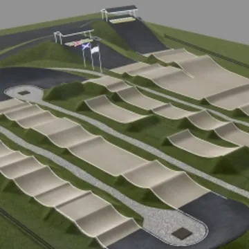 Cumbernauld Combo BMX Track layout