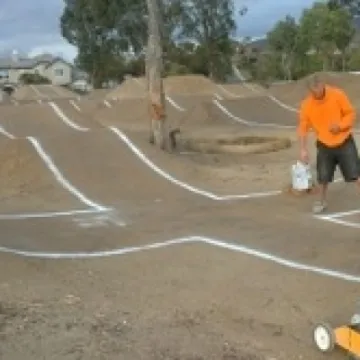 Chula Vista BMX Pump Track landscaping