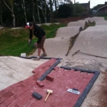 Clark & Kent Skills BMX Pump Track building