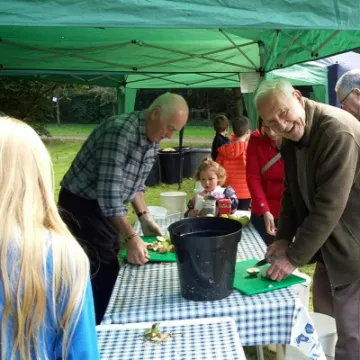 Apple Pressing Brian and John