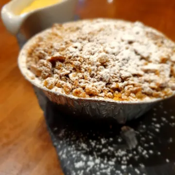 LC Apple And Blackberry Frangipane Crumble Tart