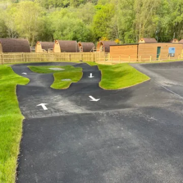 Adventure Parc Snowdonia pump track turns