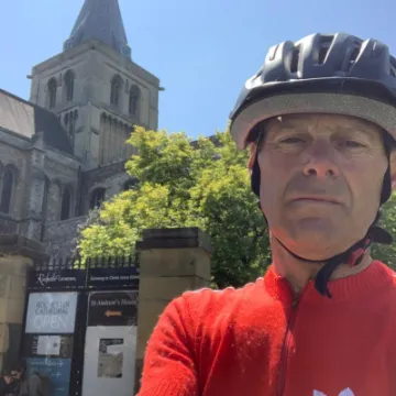 31 May – In front of Rochester Cathedral