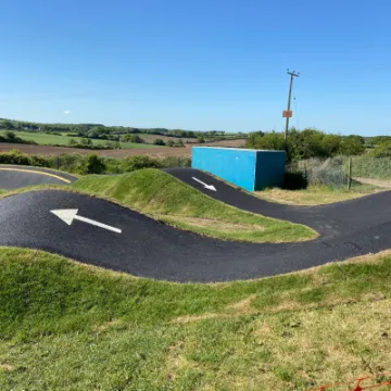 Pump track at Audley Staffordshire