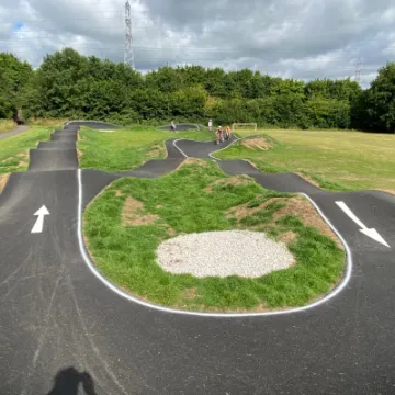 Findern pump track view