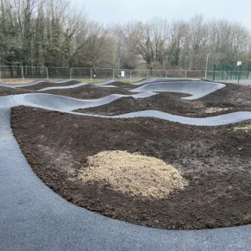 Farnborough pump track side view
