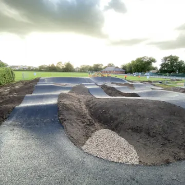 Waverton pump track under construction